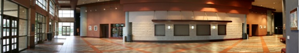 Performing arts center lobby