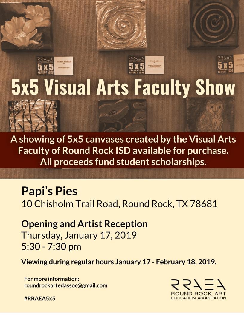Faculty Show with RRAEA benefits scholarships